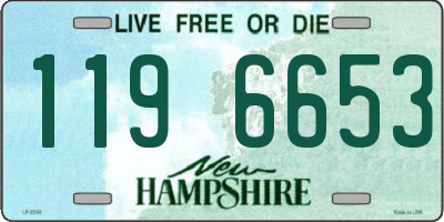 NH license plate 1196653