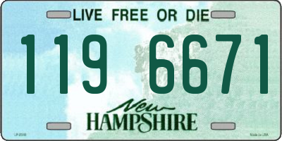 NH license plate 1196671