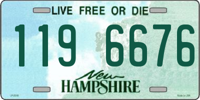 NH license plate 1196676
