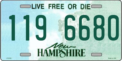 NH license plate 1196680