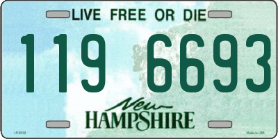 NH license plate 1196693