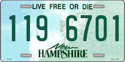 NH license plate 1196701