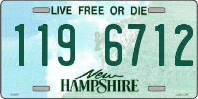 NH license plate 1196712