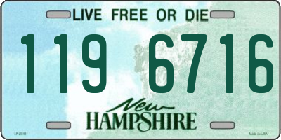NH license plate 1196716