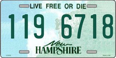 NH license plate 1196718