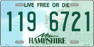 NH license plate 1196721