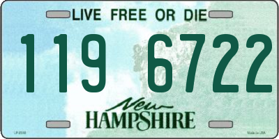NH license plate 1196722
