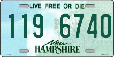 NH license plate 1196740