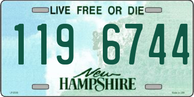 NH license plate 1196744