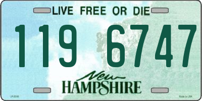 NH license plate 1196747