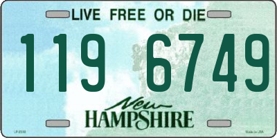 NH license plate 1196749