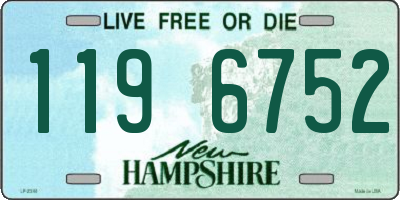 NH license plate 1196752