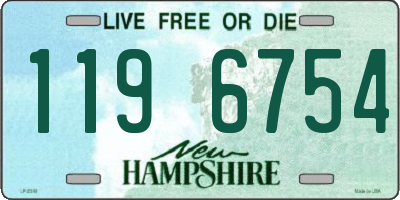 NH license plate 1196754
