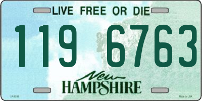 NH license plate 1196763