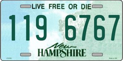 NH license plate 1196767