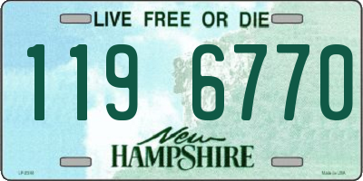 NH license plate 1196770