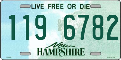 NH license plate 1196782