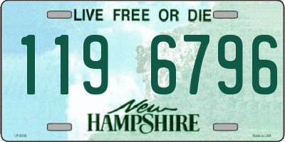 NH license plate 1196796