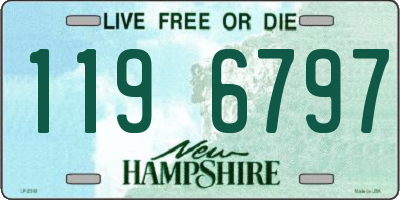 NH license plate 1196797