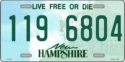 NH license plate 1196804