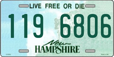 NH license plate 1196806