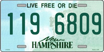 NH license plate 1196809