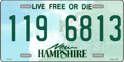 NH license plate 1196813