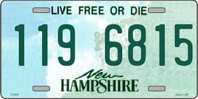 NH license plate 1196815