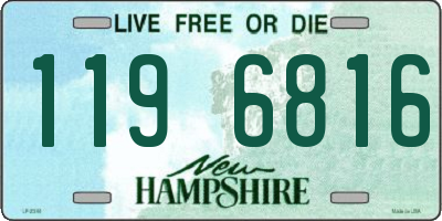 NH license plate 1196816