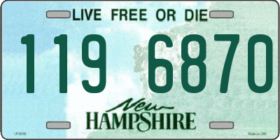 NH license plate 1196870