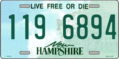 NH license plate 1196894