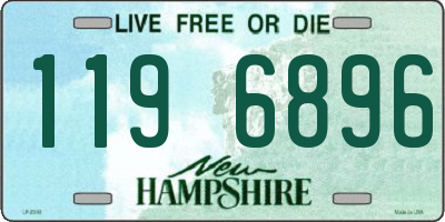 NH license plate 1196896