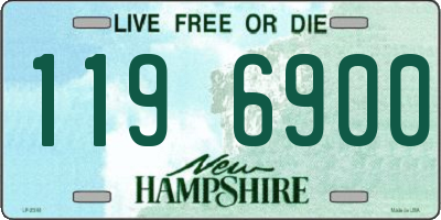 NH license plate 1196900