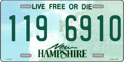 NH license plate 1196910