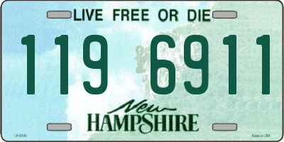 NH license plate 1196911