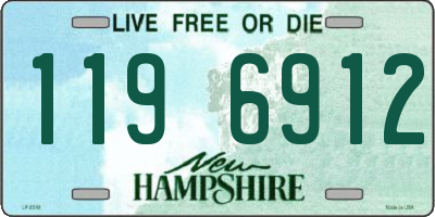 NH license plate 1196912