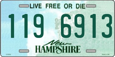 NH license plate 1196913