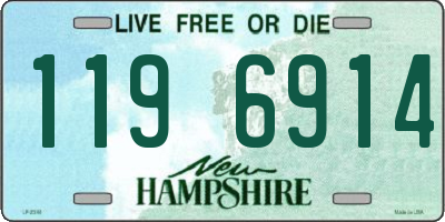 NH license plate 1196914