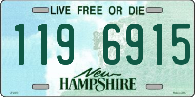 NH license plate 1196915