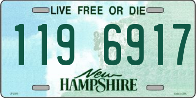 NH license plate 1196917