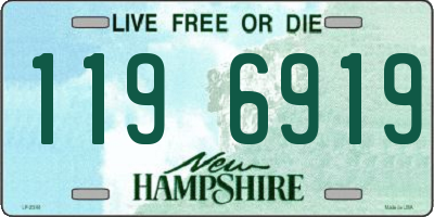 NH license plate 1196919