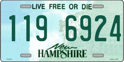 NH license plate 1196924