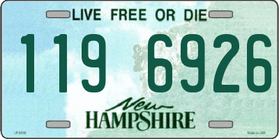NH license plate 1196926