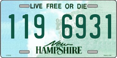 NH license plate 1196931