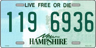 NH license plate 1196936