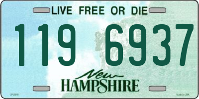 NH license plate 1196937