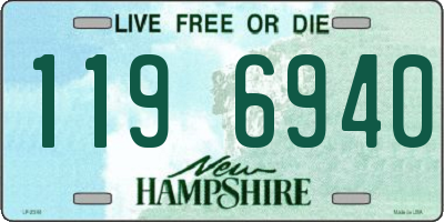 NH license plate 1196940