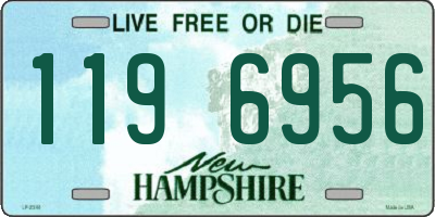 NH license plate 1196956