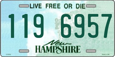 NH license plate 1196957