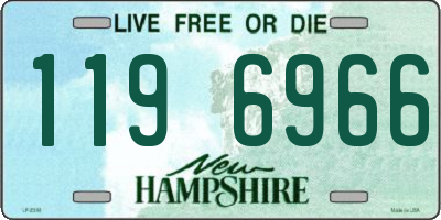 NH license plate 1196966